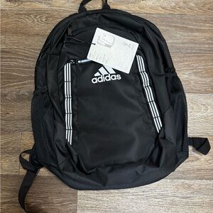 NWT Adidas Black and White Stripe Backpack